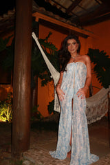 Brigitte Kaftan in Mermaid Print