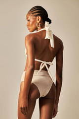 Barbara Bikini Off White Texture
