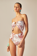 Scarf Body Pink Paisley Print