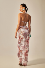 Búzios Pareo Pink Paisley Print