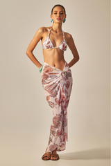 Búzios Pareo Pink Paisley Print