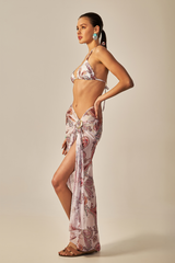 Búzios Pareo Pink Paisley Print