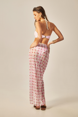 Búzios Pareo Pink Retro Print