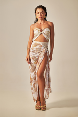 Búzios Pareo Yellow Paisley Print