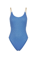 Sky Blue Luxor Texture Desiree Swimsuit