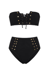 Cristel Bikini In Textured Black