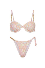 Green Paisley Print Agatha Bikini