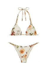 Monaco Bikini in Rose Print
