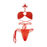 Danielle Bikini Coral Red