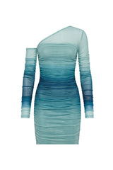 Yasmin Dress in Gradient Blue