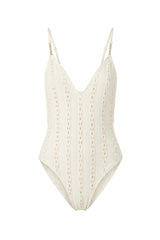 Lily Swimsuit Off White Texture