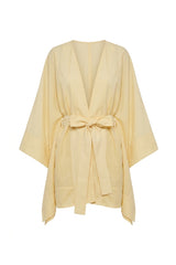 Voil Kimono Yellow Gradient Print