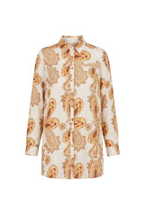 Safari Shirt Yellow Paisley Print