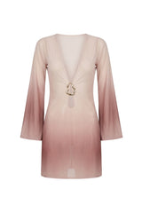 Short Sixty Dress Nude Gradient Print