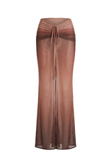 Tule Skirt Bronze Gradient Print