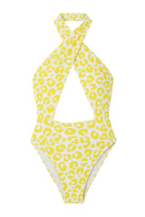 Yellow Leopard Print Sasha Swimsuit