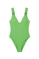 Power Green Lily Swimsuit