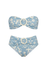 Tie Melanie Bikini in Western Print