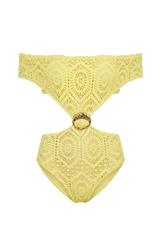 Elle Swimsuit Yellow Lace