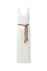 Victoria Dress Off White Lace Texture