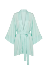 Voil Kimono Green Gradient Print