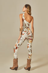Eloisa Catsuit in Rose Print