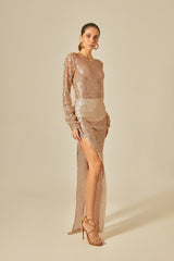 Gold Belle Sequin Dress