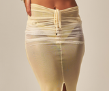 Tule Skirt Yellow Gradient Print