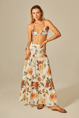 Thassia Skirt in Rose Print