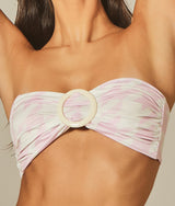 Tie Melanie Bikini in Pink Pied de Poule