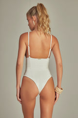 Off White Luxor Texture Nice Swimsuit