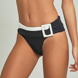 Bond Bikini Bicolor Black and Ivory - Empress Brasil International