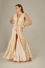 Sophie Robe in Orange Retro