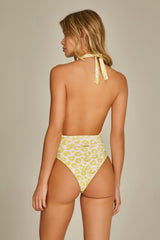 Yellow Leopard Print Sasha Swimsuit