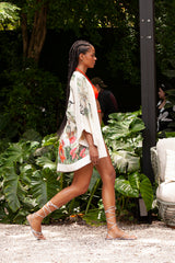 Classic Kimono Tropical Paradise Print