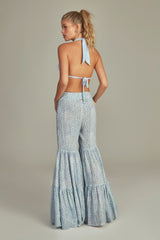 Laura Pant Ciel Bleu Print