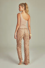 Formentera Crochet Pants Nude