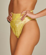 Joia Bikini in Yellow Baroque Print