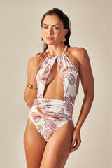 Donna Body Pink Paisley Print