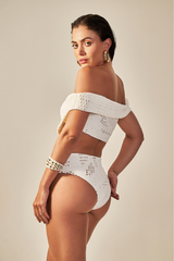 Elle Body Off White Jacquard