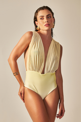 Tule Body Yellow Gradient Print