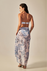 Búzios Pareo Blue Paisley Print