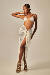 Búzios Pareo Off White Texture