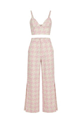 Kate Set in Pink Pied de Poule