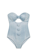 Denim Print Dolly Swimsuit