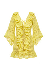 Isabel Dress Yellow Lace