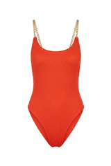 Coral Red Desiree Swimsuit