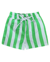 Florian Shorts Green Stripes Print