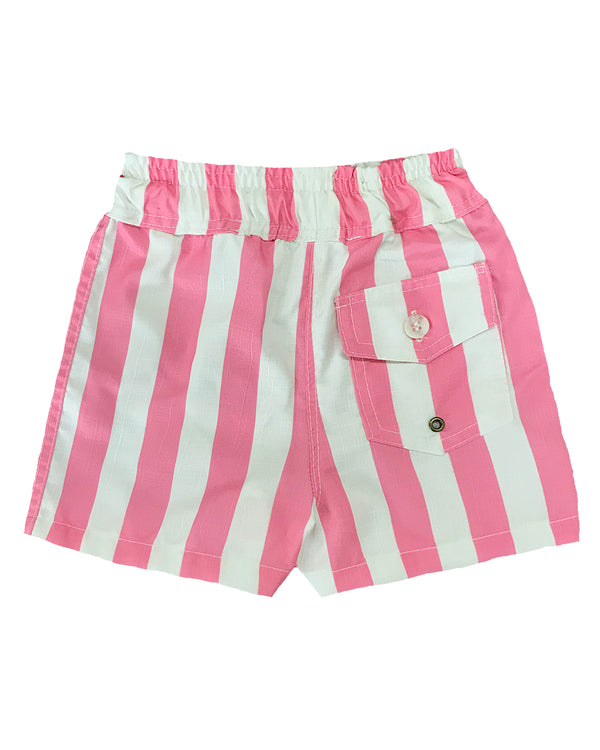 Florian Shorts Pink Stripes Print