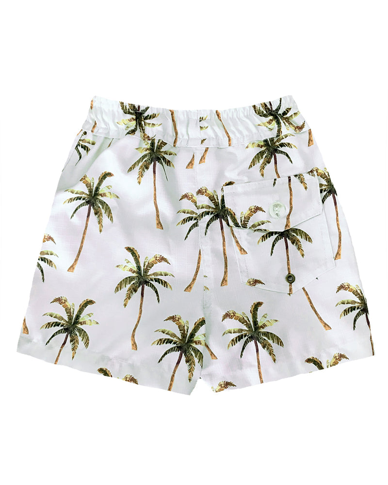 Florian Short Palm Tree Print